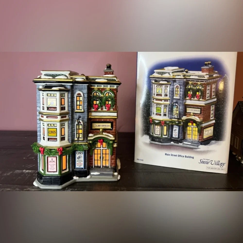 Department 56 Main Street Office Building Heritage Village Collection Retired - Picture 2 of 8